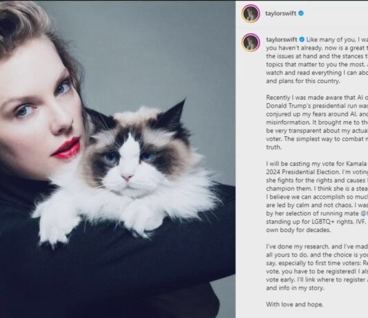El apoyo de Taylor Swift a Kamala Harris y la política de la celebridad